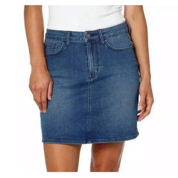 NWOT Calvin Klein Jean Denim Jeans Mini Skirt Sz 8 - Picture 11 of 12